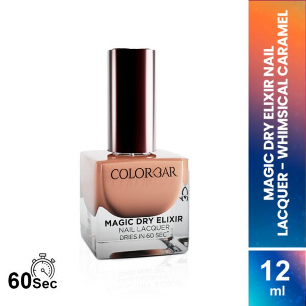 Colorbar Magic Dry Elixir Luxe Nail Lacquer, 022 Whimsical Caramel 12g