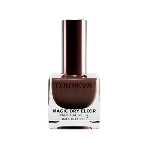 Colorbar Magic Dry Elixir Luxe Nail Lacquer, 023 Wicked Brown 12ml