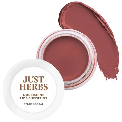 Just Herbs Nourishing Lip & Cheek Tint, 07 Rose Coral 4g