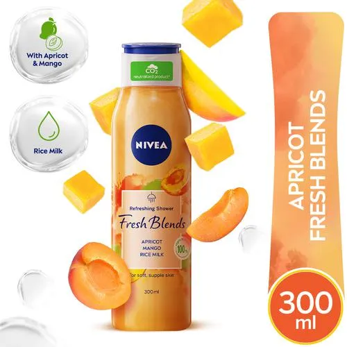 Nivea Fresh Blends Apricot, Mango,Rice Refreshing Shower Gel 300ml