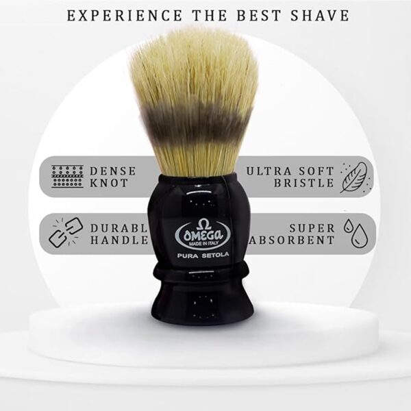 Omega (Made In Italy) Pure Bristle Shaving Brush 10810 - Image 4