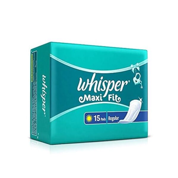 Whisper Maxi Nights Sanitary Pads for Women, Regular, 15 Napkins (Pack of 1) - Image 2