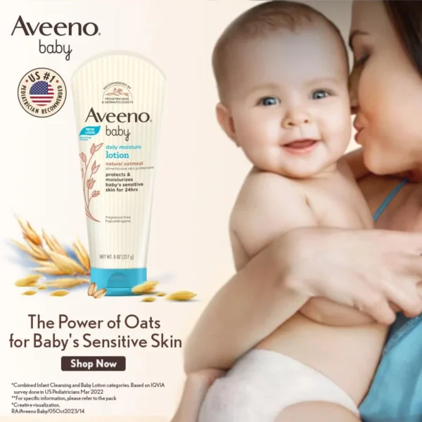Aveeno Baby Daily Moisturising Lotion for Delicate Skin 227g