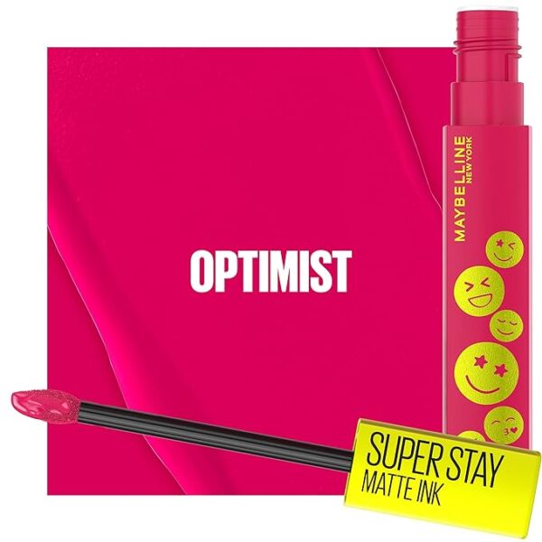 Maybelline Super Stay Matte Ink Liquid Lip Color, Optimist, Pink, 5.0ml