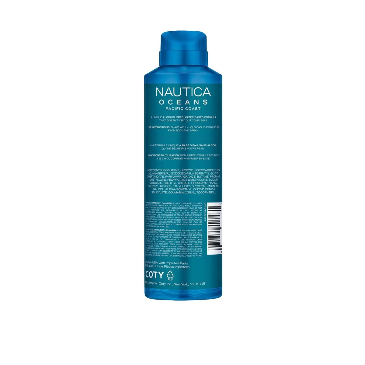 Nautica Oceans Pacific Coast Body Deodorant Spray 170g