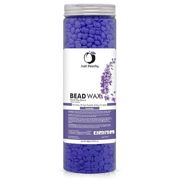 Just Peachy Bead Wax Waxing Hair Removal Lavender 400gm