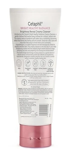 Cetaphil Brightness Reveal Creamy Cleanser 100g