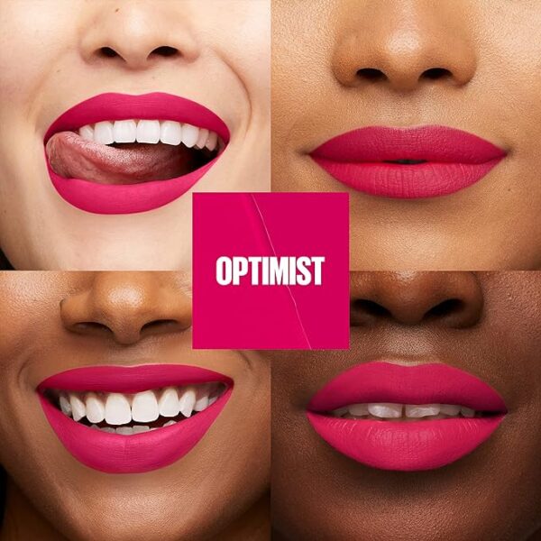 Maybelline Super Stay Matte Ink Liquid Lip Color, Optimist, Pink, 5.0ml - Image 3