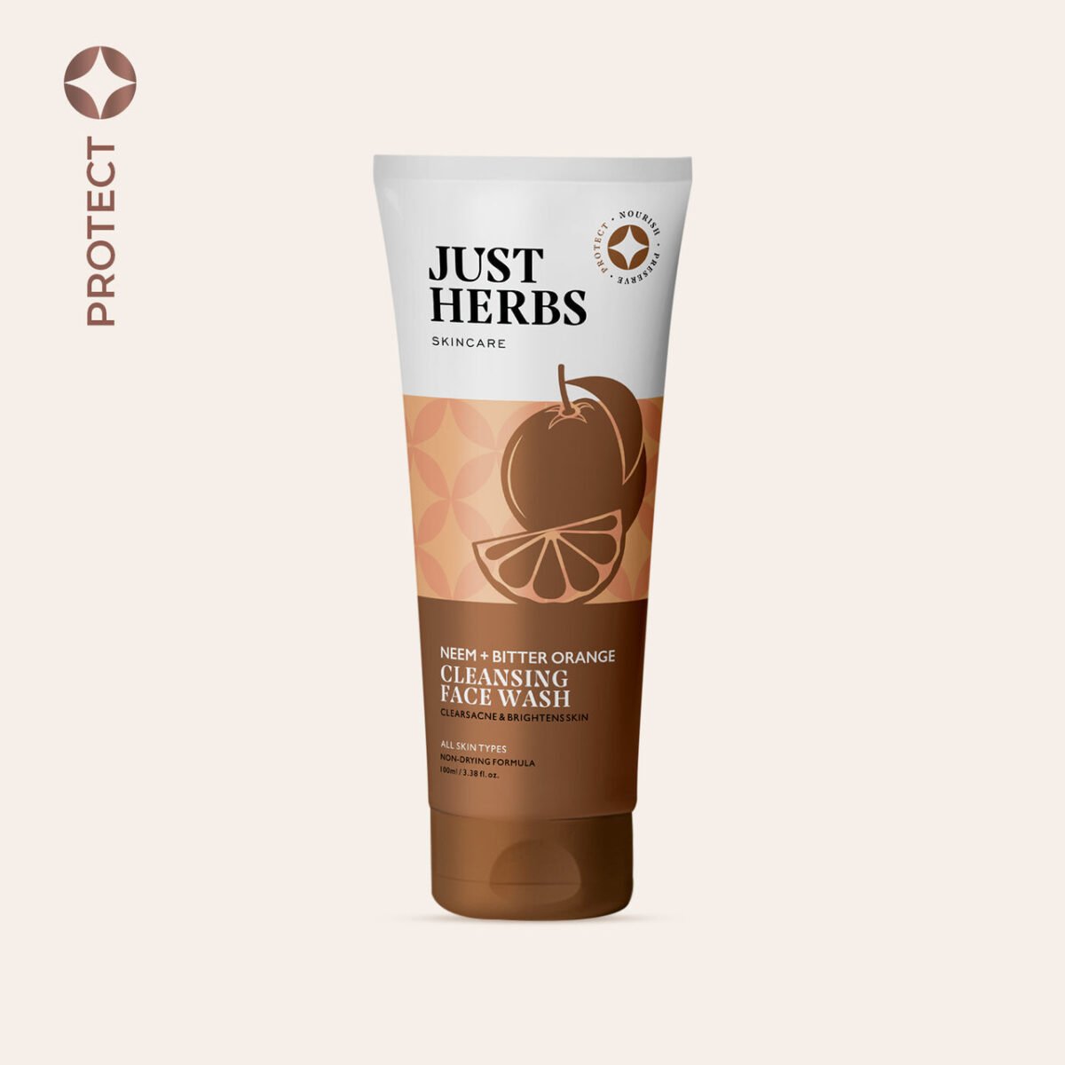 Just Herb Neem and Bitter Orange Cleansing Face Wash 100ml