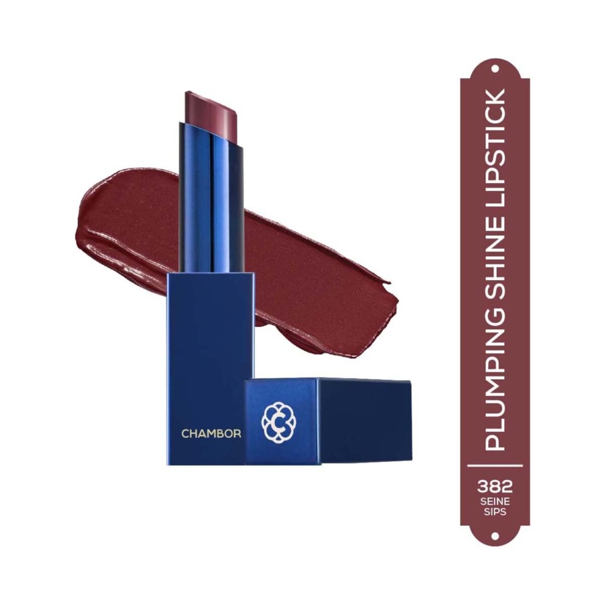 Chambor Tres Shine Plump Long-Lasting Lipstick, 382 Seine Sips 3g