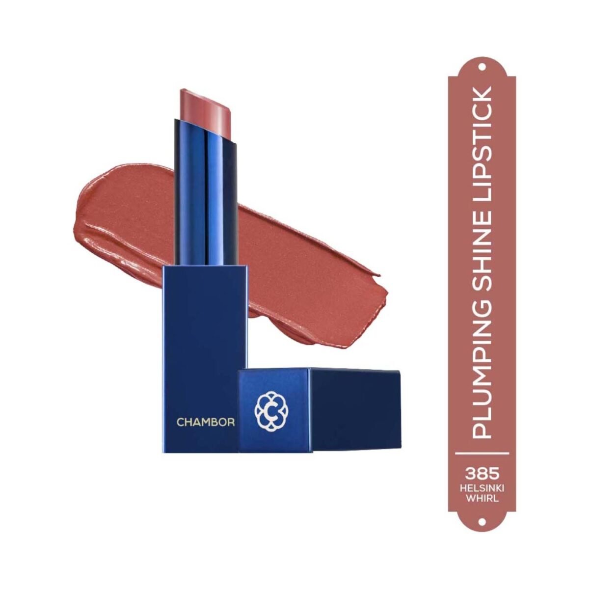 Chambor Tres Shine Plump Long-Lasting Lipstick, 385 Helsinki Whirl 3g