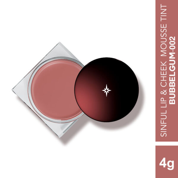 Colorbar Sinful Lip N Cheek Mousse Tint Bubbelgum 002, 4g - Image 2