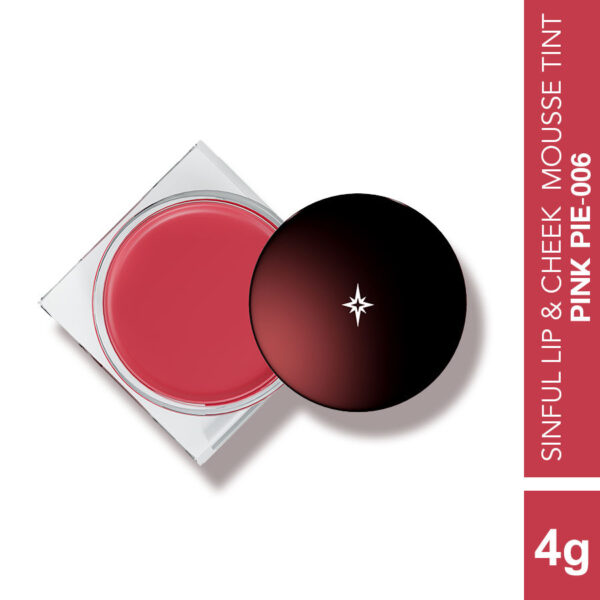 Colorbar Sinful Lip N Cheek Mousse Tint Pink Pie 006, 4g - Image 2