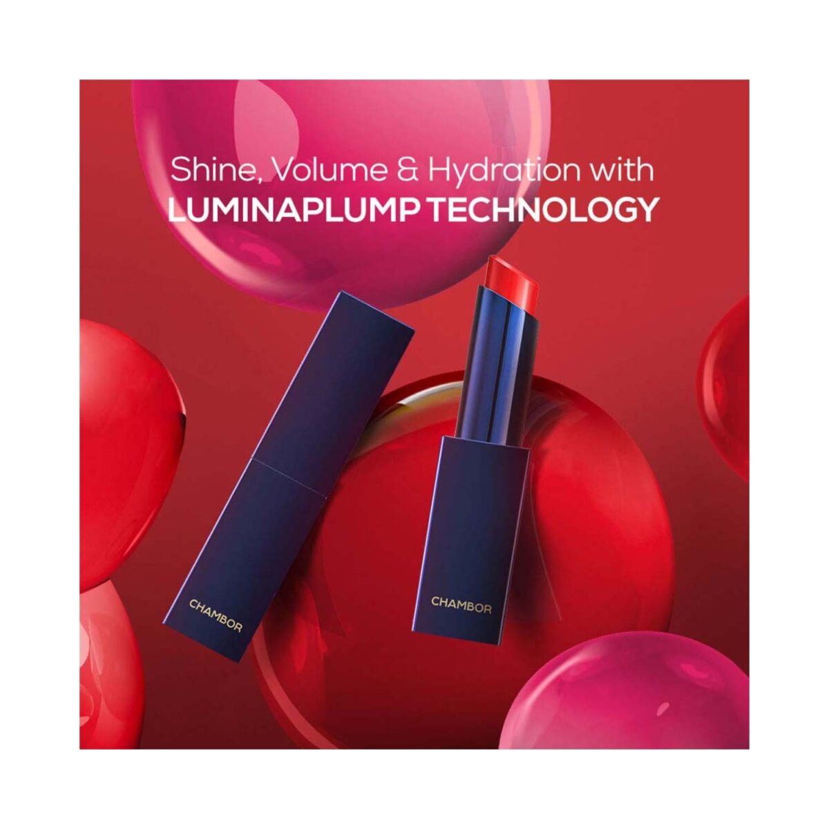 Chambor Tres Shine Plump Long-Lasting Lipstick, 386 Dublin Crawl 3g - Image 2