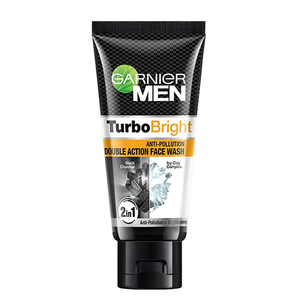 Garnier Men Turbo Bright Double Action Face Wash 50g