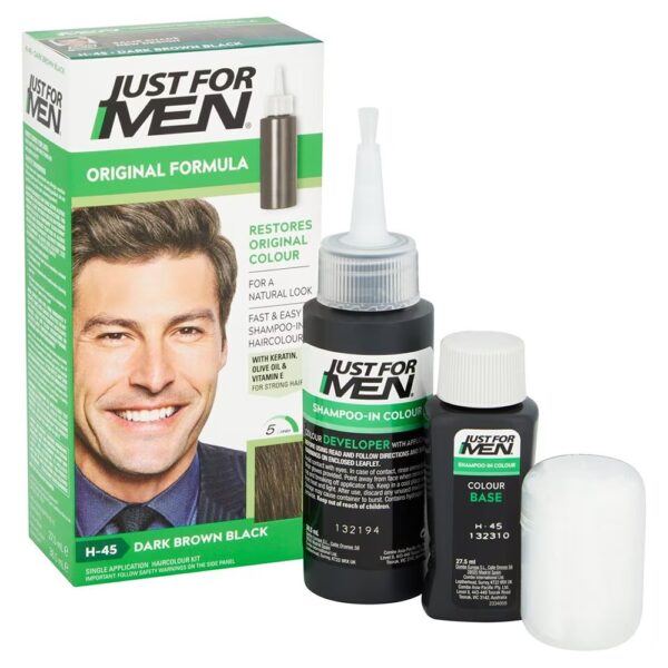 Just For Men Hair Color Original Formula, Dark Brown Black H-45