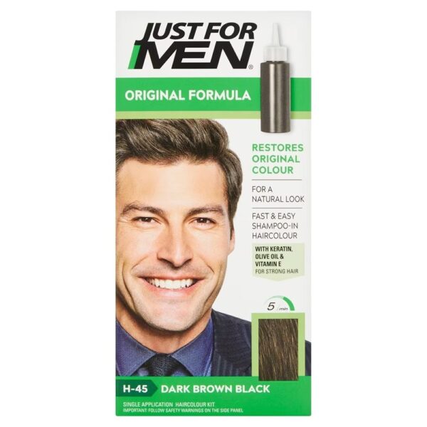 Just For Men Hair Color Original Formula, Dark Brown Black H-45