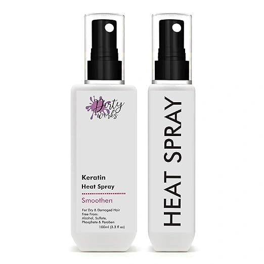 Dirty Works Keratin Heat Protection Hair Spray, 100ml
