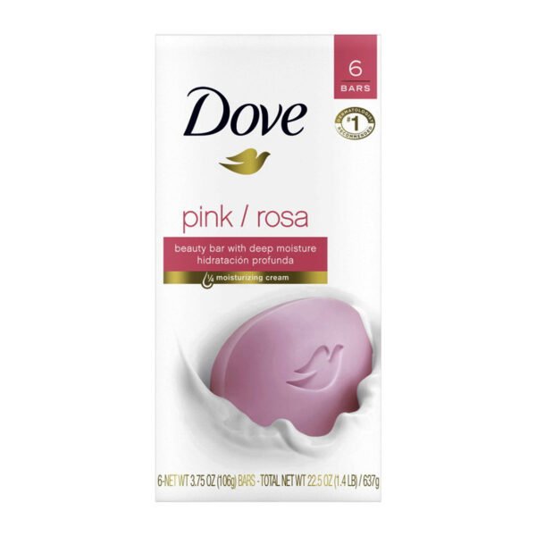 Dove Pink Rosa Beauty Bars, Pack Of 6