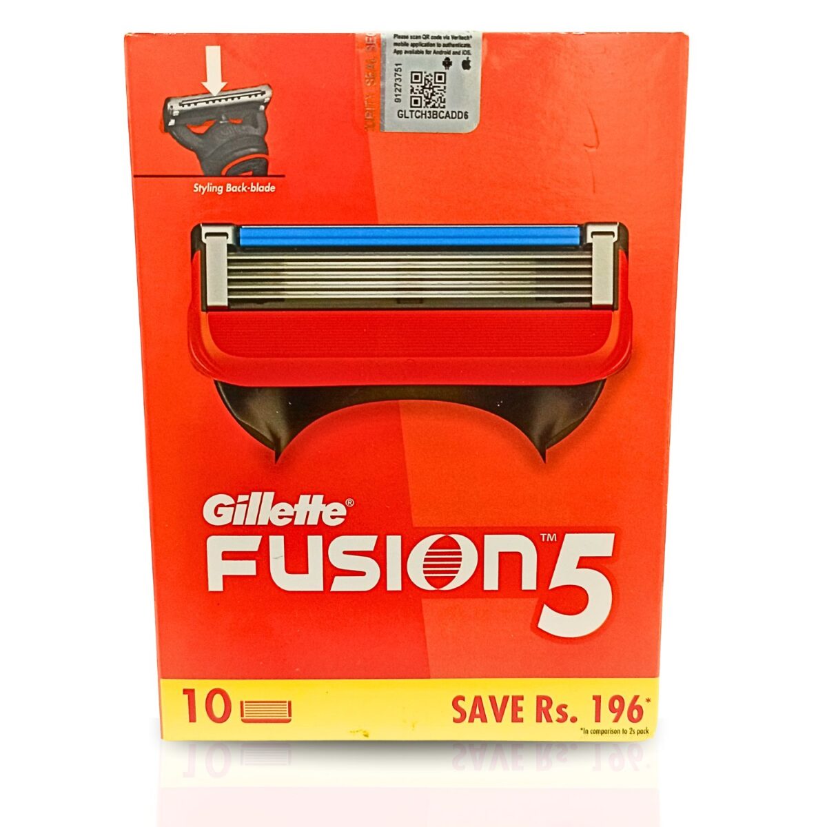 Gillette Fusion 5 Razor Blades, Pack Of 10 Blades