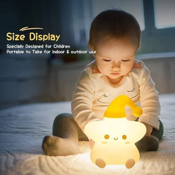 night light for kids ,night lamps for kids ,silicone night light kids star night light