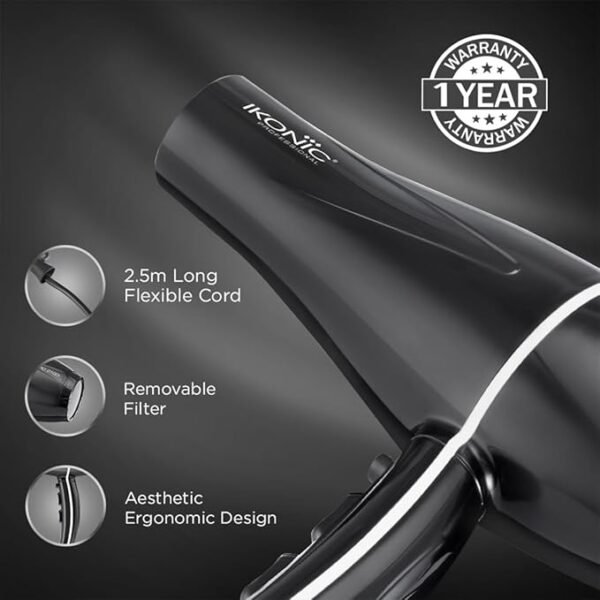 Ikonic Professional Pro 2100+ Dryer (Black)