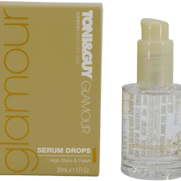 TONI&GUY Glamour Serum Drops, Shine & Anti-Fizz (1oz) (30 ml)