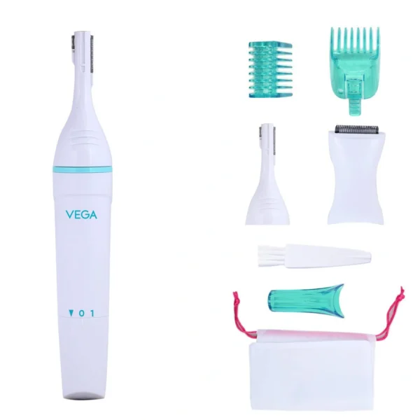 VEGA Silk Touch Eyebrow, Underarms & Bikini Trimmer for Women, (VHBT-01)