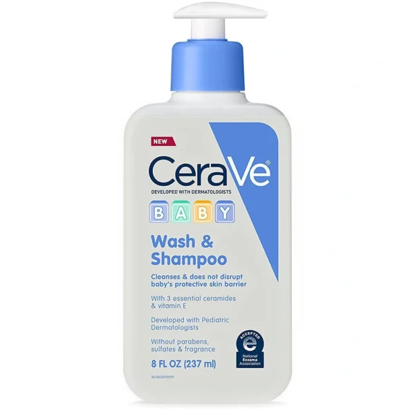 CeraVe Baby Wash & Shampoo, 8 fl oz (237ml)