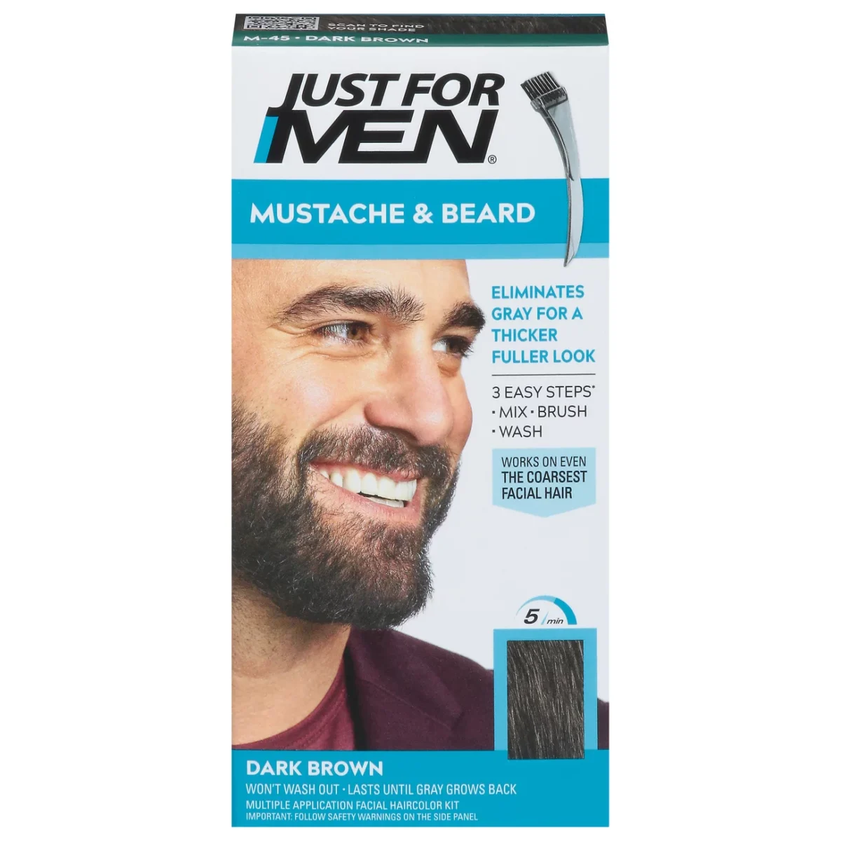 Just For Men Mustache & Beard M-45 Dark Brown