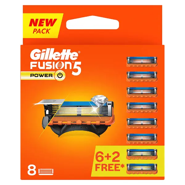 Gillette Fusion Power Blades for Men - Pack of 8