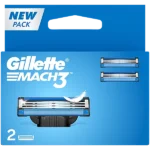 Gillette Mach3 Shaving Razor Cartridges, 2 pcs
