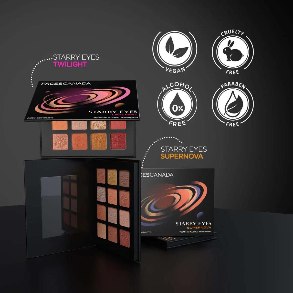 FACES CANADA Starry Eyes Shadow Palette Supernova - 01 -16g