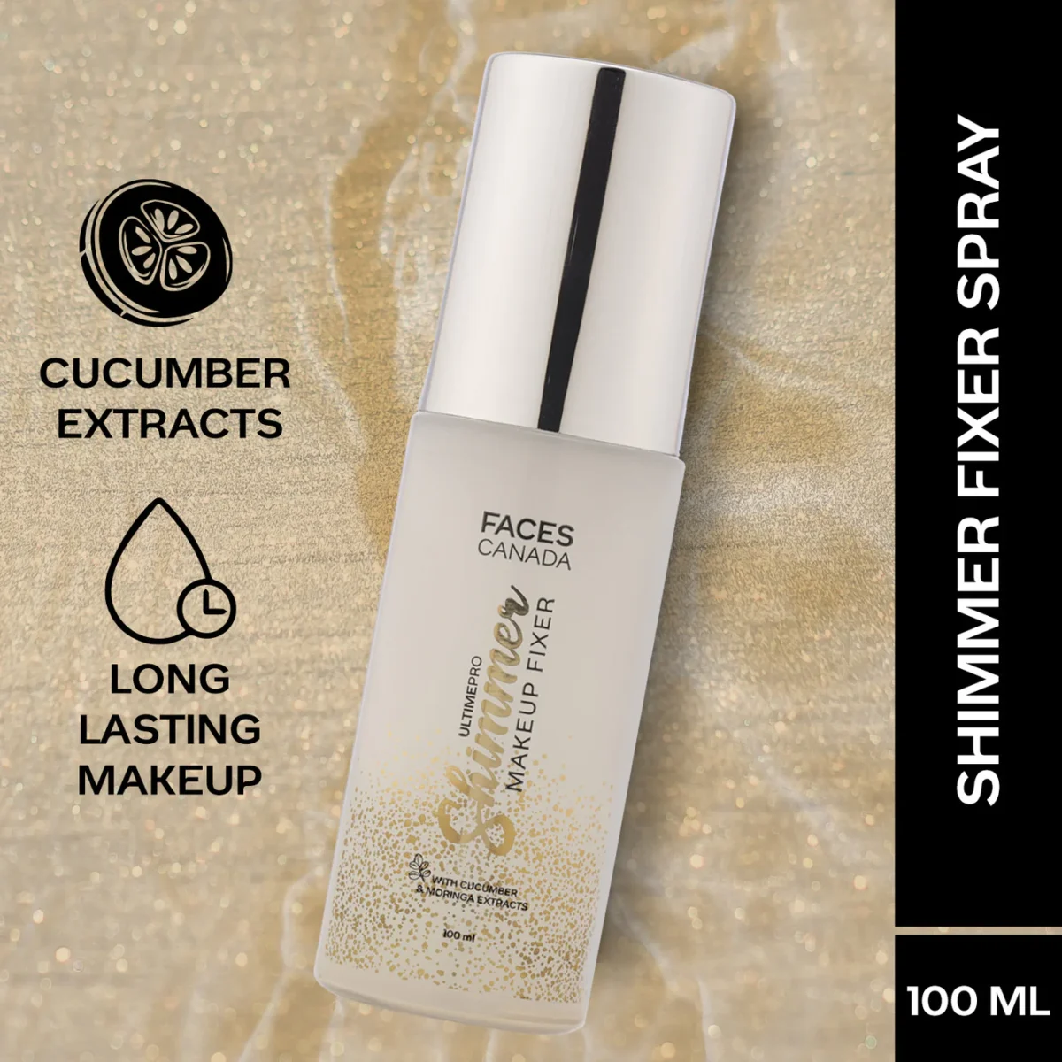 Faces Canada Shimmer Fixer Glamorous Shimmer, Cucumber & Moringa
