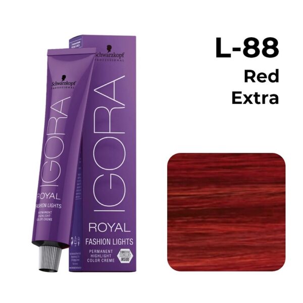 Schwarzkopf Igora Royal Hair Color, L-88 Red Extra, 60ml